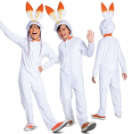 Pokemon Scorbunny karnevali kost&uuml;&uuml;m valge kost&uuml;&uuml;m 126-136 cm (7-8 aastat)