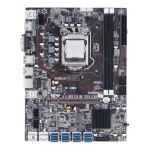 Videokaardi jahuti DDR3 Mineri emaplaat LGA 1155 8 USB3.0 3-faasiline toiteallikas B75 Miner emaplaat kahetuumalise protsessoriga ETH jaoks BTC jaoks