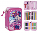 Disney Minnie Dots t&auml;idetud pliiatsi&uuml;mbris 3 tasandit