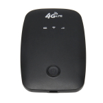4G LTE mobiilne WiFi lukustamata 2100 mAh aku kiire kaasaskantav reisileviala miniruuter SIM-kaardi pesaga, must EU-versioon