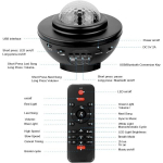 T&auml;histaeva projektor LED Galaxy lamp Bluetooth &ouml;&ouml;lamp 21