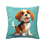 1tk Dekoratiivne Padi Kaaned, Beagle Koer Prindiga.