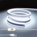 Kodu Kaunistav 5V USB Neoon LED Riba Tuled., Baltas neonas - 3 m / 118,1 colio