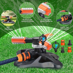 Sprinkler, T&auml;iendatud Aia Automaatne 360 Kraadi P&ouml;&ouml;rlev Kastmiss&uuml;steem, Geltona