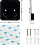 Muud m&ouml;&ouml;blitarvikud, 2-pakendilised kleepuvad du&scaron;ikardinate hoidikud, puurimata, Black