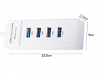 USB-jaotur Perfee, 3.0, 4 porti, 1tk