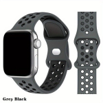 Sobib Apple Watch spordirihmaks 49mm 41mm 40mm 38mm 45mm 44mm 42mm meestele ja naistele, IWatch Ultra SE seeria vastupidav ja hingav pehme silikoonist randmerihm., Mi&scaron;ri spalva 2