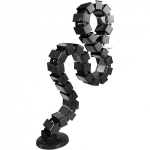 Elektroliinrada kaabli kaitseks, must, 1,2 m