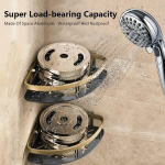 1tk/2tk Tugevam Vannitoa Riiulid Puuri Vajamata Roostevaba Alumiiniumist Du&scaron;iriiul &Scaron;ampooni R&auml;tiku Hoidja Hotellile/Kasutamiseks.