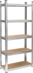 Metallist tsingitud riiulialus 150x75x30cm, 5 riiulit, 750kg