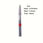 K&uuml;&uuml;net&ouml;&ouml;riist, Pedik&uuml;&uuml;ri Karbiidfrees, Manik&uuml;&uuml;ri Freesl&otilde;ikurid. , No3 0208Red
