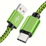 1tk 60W USB Type-C Kiire Laadimiskaabel, Samsung ja Google jaoks, Žalias