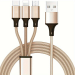 42 0.8mm T&auml;isvalegene Mitmeotstarbeline USB Laadimiskaabel, Auksinis