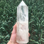 Ahvatlev Selge Kvarts Obelisk - Suur Kristall Torn ja Tervendav Vits Reiki jaoks., 12-13 cm