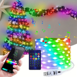 USB APP Magic Color Nahk Traat Tuled, Nutikas Punkti Kontroll V&auml;ljas Veekindel J&otilde;ulud V&auml;rvilised Tuled., 10 metrų 100 LED