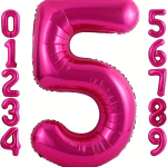 &Uuml;ksik 101.6 cm Virsikutehni Helium Number &Otilde;hupallid S&uuml;nnip&auml;evaks, 5