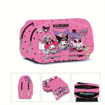 Sanrio Hello Kitty & Kuromi Kahekihiline Pinal - Armas Anime-Inspireeritud Kirjatarvete Kott, G6516-4