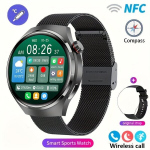 Nutikell Paearofero Nutikas Kell 4 Pro - Puutetundlik Fitnessi J&auml;lgija NFC-ga, Metalas Juodas