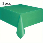 1-3tk Plastikust &Uuml;hekordsed Lauakatted - Tahke V&auml;rv, Masinkootud, Ristk&uuml;likukujuline, Paksendatud & Suurendatud, J&otilde;uludepidu - 137x183CM., Žalia - 3vnt