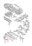 VW Passat CC Variant Aluskere kaitse ees paremale originaal 3C0825272B