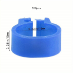 100tk Kana Jalav&otilde;ru Numbrid V&auml;rvilised Lindude Tupe 16/20mm, Mėlyna