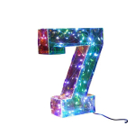 Glam Stiil LED T&auml;hed ja Numbrid - USB ja Patarei, V&auml;rviline Dekoratsioon Pulmadeks ja Pidustusteks, 7