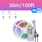 Alexa RGB LED Valgustid, H&auml;&auml;lega Juhtimine ja Rakendus, 30M/100FT
