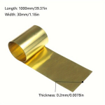 1tk Messing Metall &Otilde;huke Lehtfoolium, Paksus 0.01-0.3 Mm.