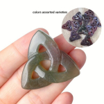 Looduslikud Gemstone Triquetra Ripatsid, Iiri S&otilde;lmeg Ravikristallid., 1 vnt OL
