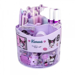 V&auml;line k&otilde;vaketas Sanrio Kuromi ja My Melody P&ouml;&ouml;rlev Lauaorganisaator - Armas Tarvik mitme Sektsiooniga T&ouml;&ouml;koha Tarvikute jaoks., 1vnt violetinė Coulome + lipdukas