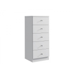 Glamuurse stiiliga kummut "Cristal 40", valge