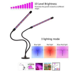 Taimelamp / taimevalgustus 2 painduva LED-luminofoorlambiga