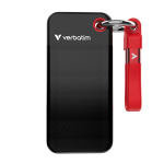 V&auml;line k&otilde;vaketas Verbatim k&otilde;vaketas Pocket SSD USB 3.2 2TB must/punane 32196