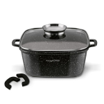 Keraamiline pott 24 cm ruut maitseaine ja 2 kinnitusega