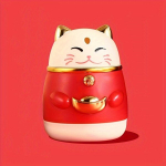 1 tk, Hambatikuhoidja Dosaator, Loominguline Kass Dispenser., 1 gabalo Auksinė Lucky Cat dantų krap&scaron;tuko dėžutė