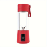 380ml 4 v&auml;rvi USB laetav kaasaskantav blender smuutideks ja kokteilideks, Punane