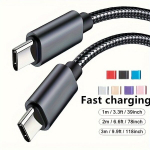 60W USB-C kuni USB-C kaabel, Mėlyna