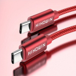 60W USB C Kiirlaadimiskaabel iPhone 15 Ja Muud Seadmed., Raudona
