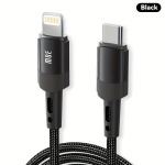 BinBoom MFi Sertifitseeritud USB-C Kuni Lightning Kaabel, Juoda
