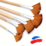 5tk Erinevad Ventilaatori Kujulised Gouache Pintslid Kunstitarbed.