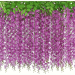 40 Oksa Wisteria Rippuvad Lilled JACKYLED 182.88 Cm Tehis Valge Wisteria Viin Siid Wisteria Lilled Girland Pulma Kaarele Pidu Aed Kodu Dekoratsioon., Rožinė Rožinė