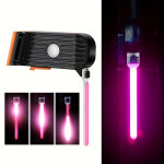 USB laetav LED tagumine jalgrattatuli, roosa, Rožinis