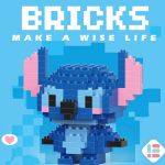 Disney Stitch Ehitusklotsid, Multikas Mini DIY Klotside M&auml;nguasi