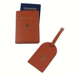 Moodne reisipassikaan, pagasilipik, 2-osaline komplekt. variant-29134, rudas