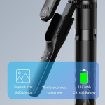 Selfie pulk (Selfie stick) Kaasaskantav Alumiiniumist Selfikaamera Statiivi Pulga Komplekt Kaugjuhtimispuldiga.
