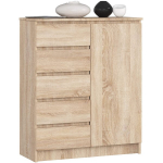 Komoda Akord K80 1D 5SZ PK, pruun