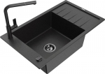 Graniidist k&ouml;&ouml;givalamu Mexen Elias koos segisti ja sifooniga, Metallic black/silver+Black