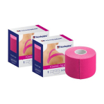 Kinesioloogiline teip Nordeplast 5cmx5m, roosa, 2 tk