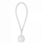 Elastinė guma su burbuliuku Bradas BUNGEE CORD BALL, 15 cm, 10 vnt., balta