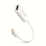 Axagon 15 cm Mini DisplayPort-HDMI adapterkaabel, Valge
